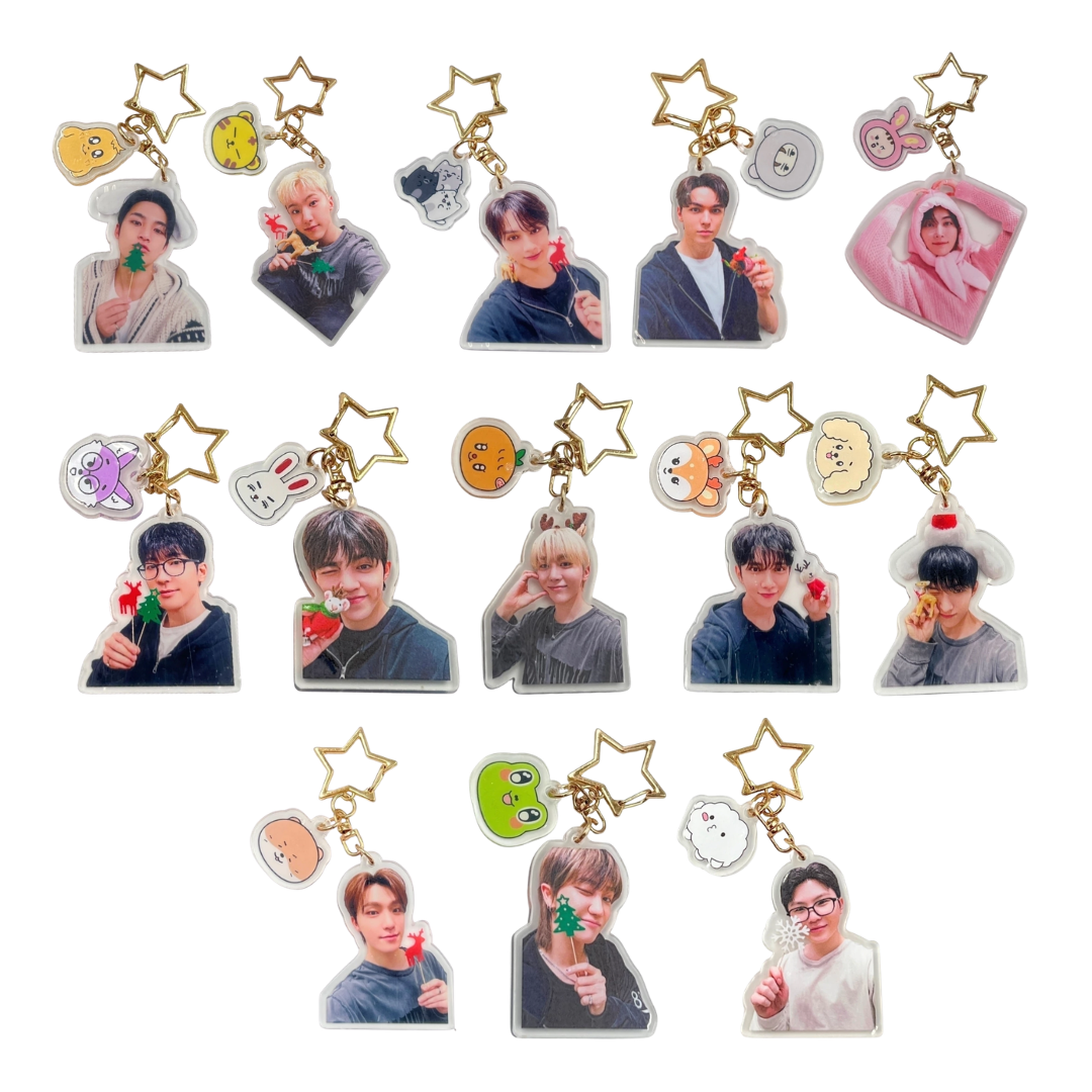 Seventeen Llavero de Acrílico Fanmade con Charm