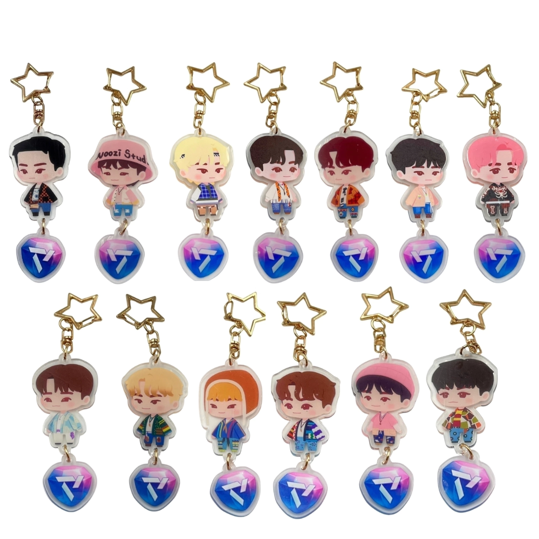 Seventeen Llavero de Acrílico Fanmade Puzzle
