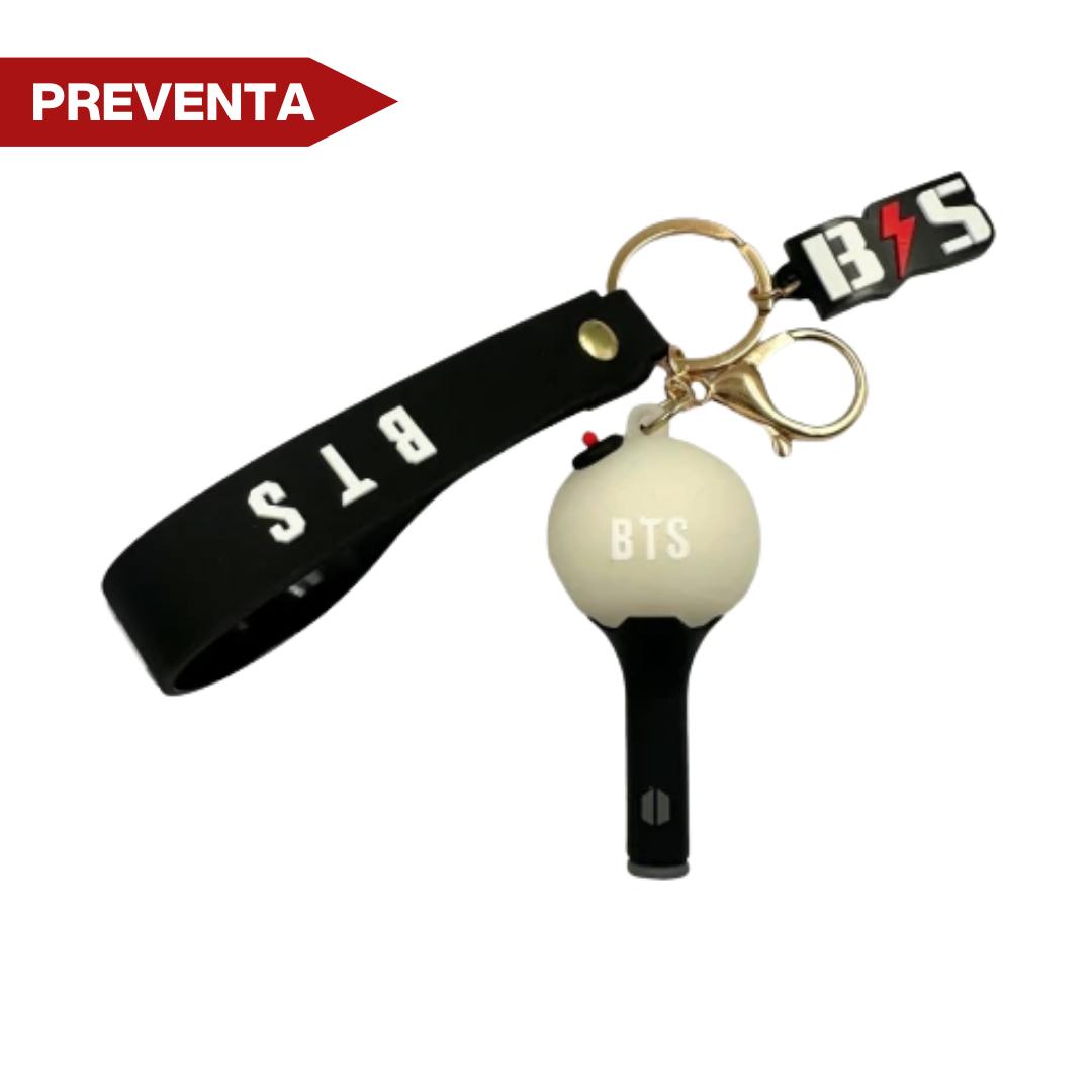 BTS Llavero de Goma Lightstick