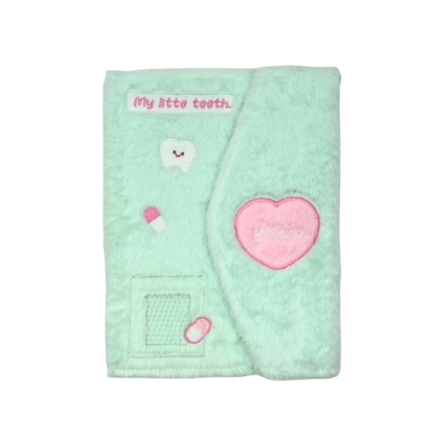 Binder de peluche A5 Fanmade – Azul Corazón