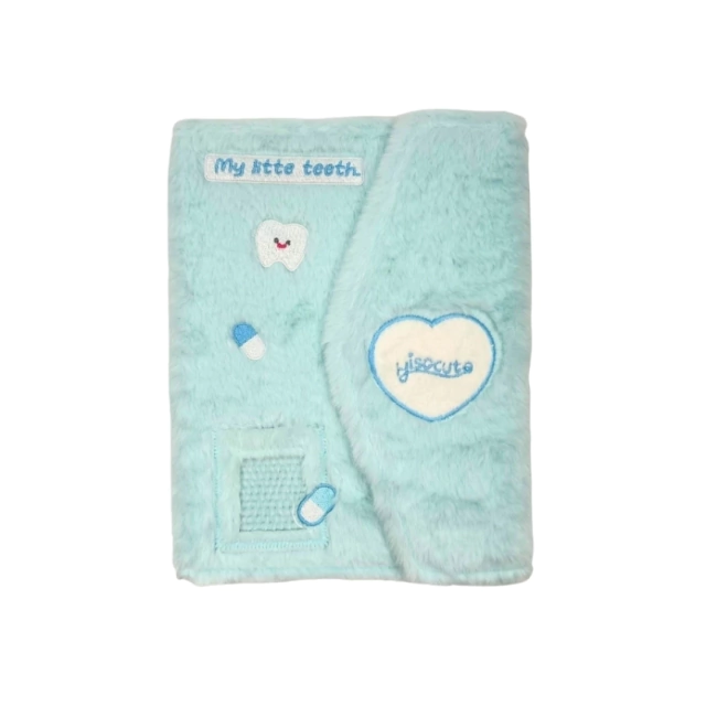 Binder de peluche A5 Fanmade – Verde Menta Corazón