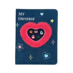 Binder de peluche A5 Fanmade - Mezclilla Corazón