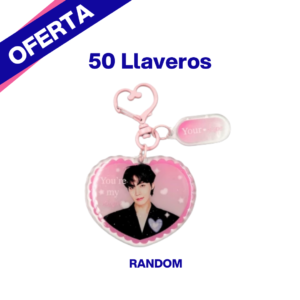 Paquete de Llaveros K-pop Surtidos – 50 Piezas Mayoreo