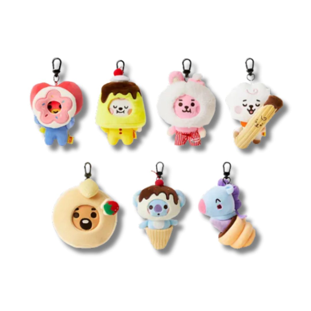 BT21 Llavero Fanmade de Peluche Postres